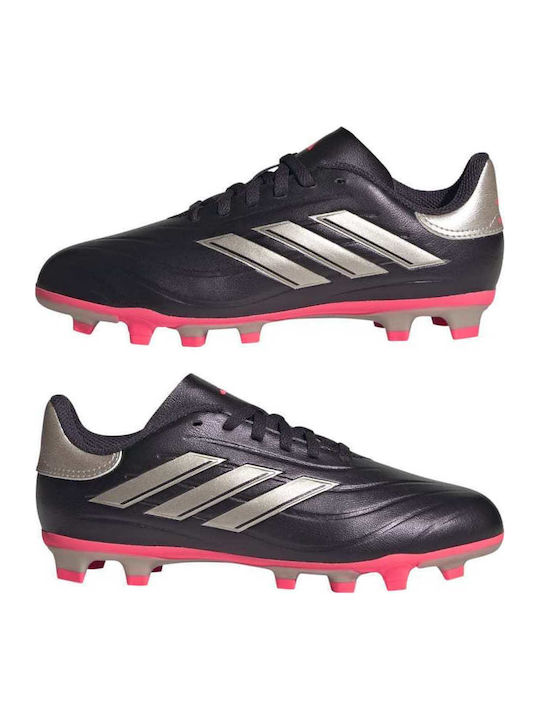 Copa Pure 2 Club Kids Molded Soccer Shoes Aurora Black / Platinum Metallic / Turbo