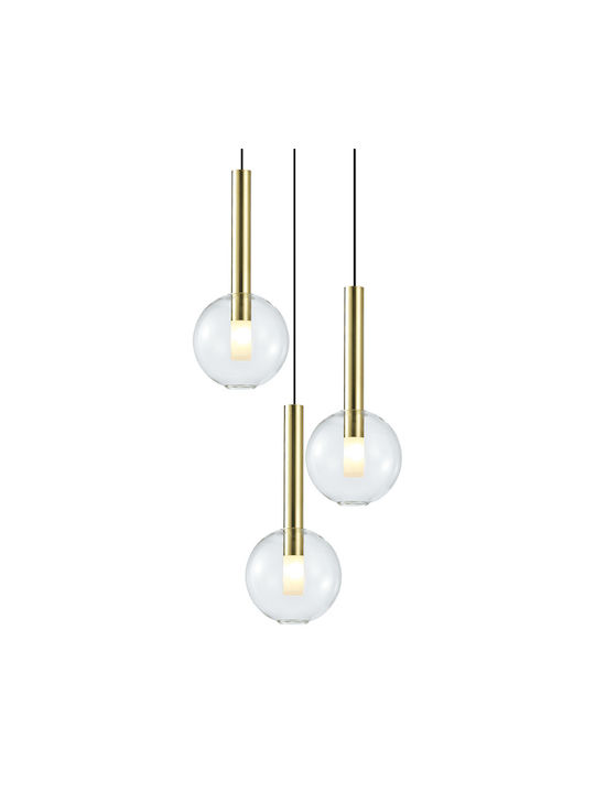 Milagro Pendant Light Three-Light for Socket G9 Gold