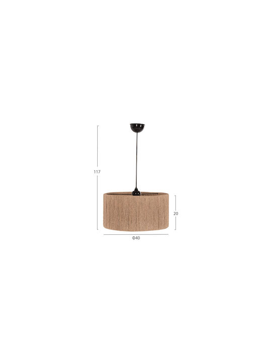 Pendant Light Single-Light for Socket E27 Brown