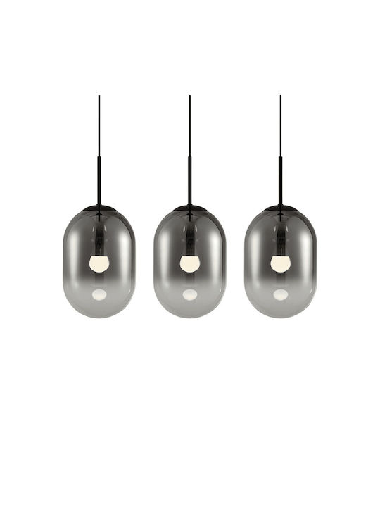 Milagro Pendant Light Three-Light for Socket E14, E.14 Black