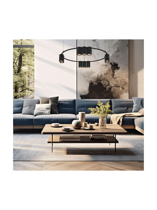 Eko Light Lustră Negru 60cm.