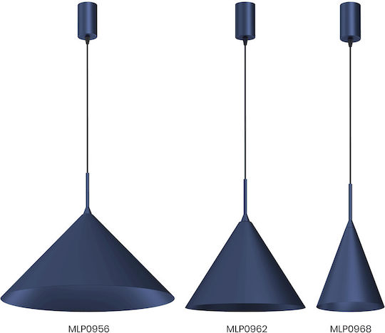 Eko Light Lustră Albastru 17cm.