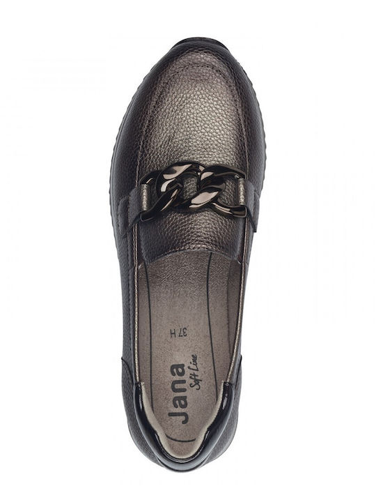 Women's Moccasins in Silver Color