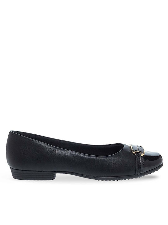 Piccadilly Pointy Ballerinas Black