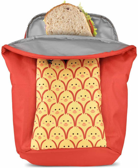 Τσάντα Ισοθερμική Κόκκινη Σχέδια 14 Λτ Backpack Friends