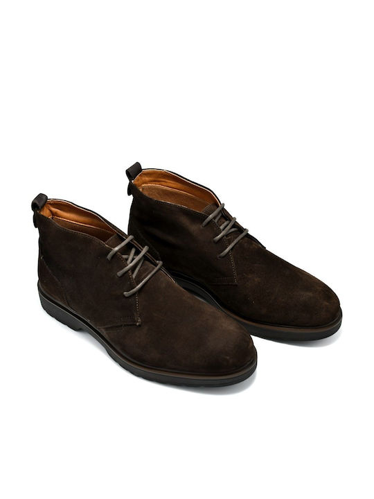 Impronte Shoes Men's Suede Boots Brown