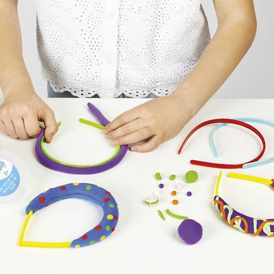Carioca Jewelry Construction Earrings and Headband Children's Clay Set Multicolourς