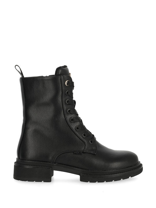 Mexx Leder Damenstiefel Schwarz