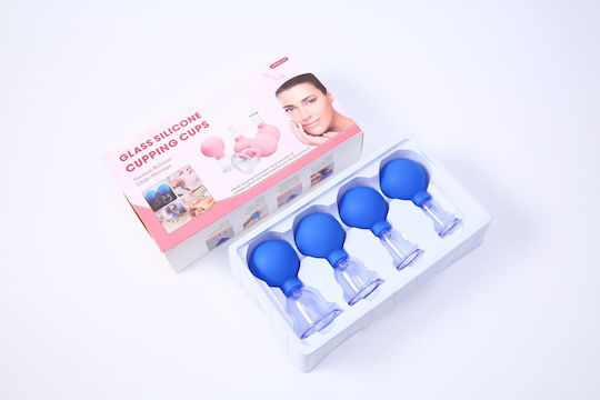 Therapeutic Device with Silicone Suction Cups against Cellulite and Wrinkles 4pcs