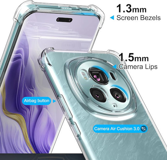 Techsuit Shockproof Clear Back Cover Σιλικόνης Διάφανο (Honor Magic6 Pro)