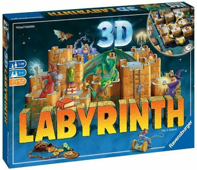 Ravensburger Επιτραπέζιο Παιχνίδι 3D Maze για 2-4 Παίκτες 7+ Ετών (FR)