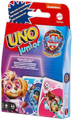 Mattel Επιτραπέζιο Παιχνίδι Paw Patrol: The Mighty Movie Card Game Uno Junior για 2-4 Παίκτες 3+ Ετών