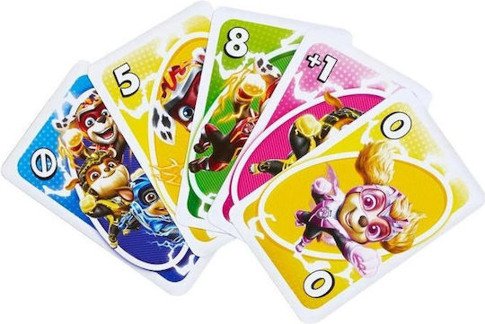 Επιτραπέζιο Παιχνίδι Paw Patrol: The Mighty Movie Card Game Uno Junior για 2-4 Παίκτες 3+ Ετών Mattel