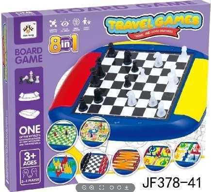 Board Game 8 in 1 for 2-4 Players 3+ Years Old