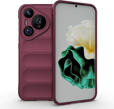 Techsuit Magic Coperta din spate Burgundy (Huawei Pura 70 Pro)