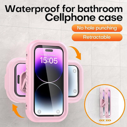 Techsuit Holder Βάση Τοίχου για Κινητό σε Χρυσό χρώμα