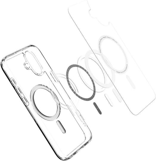 Spigen Ultra Hybrid MagFit Back Cover Plastic 1.2mm White (iPhone 16)