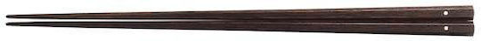 Essstäbchen Handgefertigt Holz Lack Braun Design 22,5 cm 2 Stück Klassisch