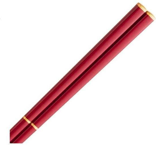Chopsticks Χειροποίητα Ξύλινα Λάκα Κόκκινα Σχέδιο 22.5 Εκατ 2 Τμχ Kenro
