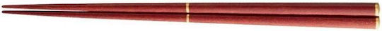 Chopsticks Handmade Wooden Lacquer Red Design 22.5 cm 2 Pcs Classic