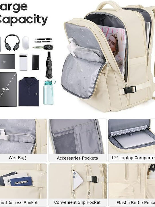 R&J Backpack Αδιάβροχο 32lt Μπεζ