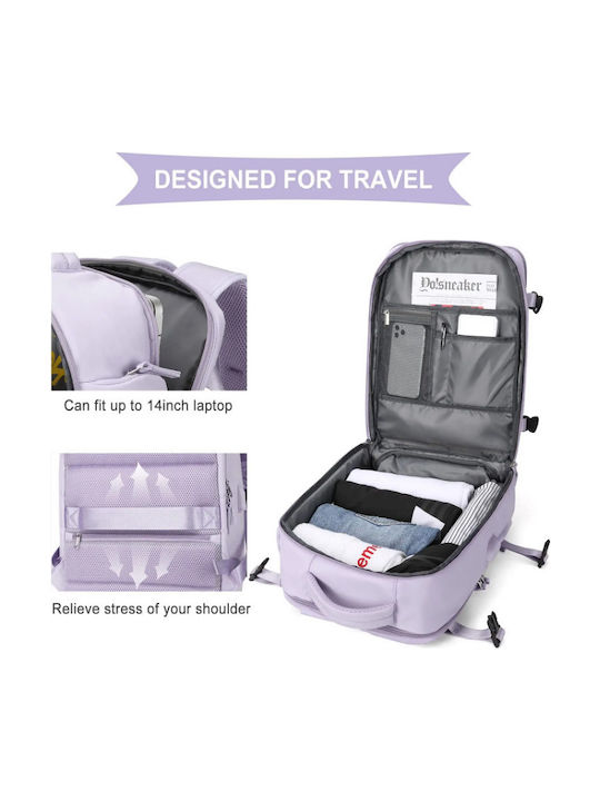 R&J Backpack Αδιάβροχο 32lt Λιλά
