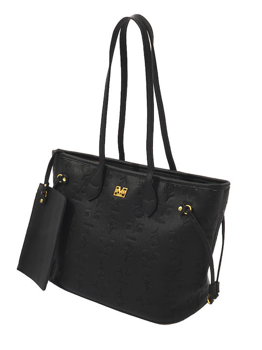 19V69 Women's Bag Shopper Shoulder Black