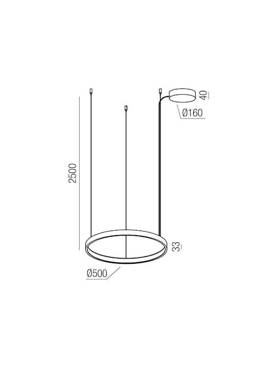 Redo Group Orion Hängelampe LED mit Warm zu kühlem Weiß Licht Weiß