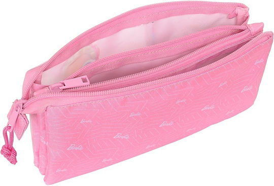 Safta 812310744 Barbie Girl Fabric Pencil Case Pink