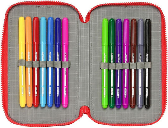 Safta 412396854 Sonic Lets Roll Penar Material Textil Roșu
