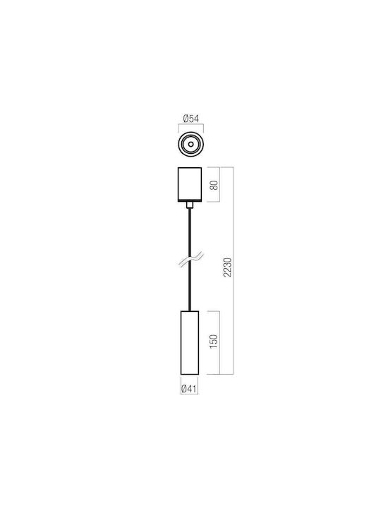 Redo Group Takto Pendant Light LED with Warm White Light White