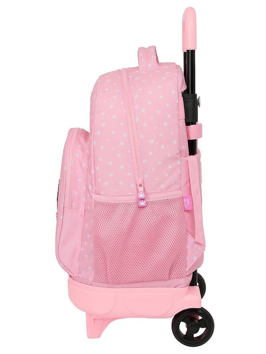 Safta 612423918 Home Wheels Wheeled School Bag Fabric Pink