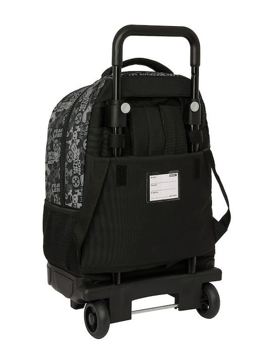 Safta School Bag Trolley Elementary, Elementary Black with Water Bottle Holder