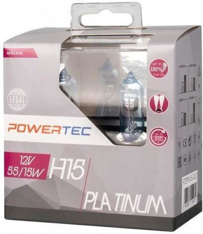 M-Tech Lamps Car Platinum H15 Halogen 3500K Warm White 12V 2pcs