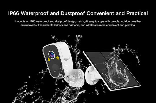 Vstarcam BG55 IP Κάμερα Παρακολούθησης 4G Full HD+ 3MP Αδιάβροχη Μπαταρίας με Αμφίδρομη Επικοινωνία και Φακό 2.8mm 4G