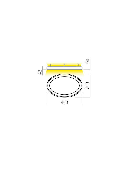 Redo Group Nobu Deckenleuchte mit Integrierter LED