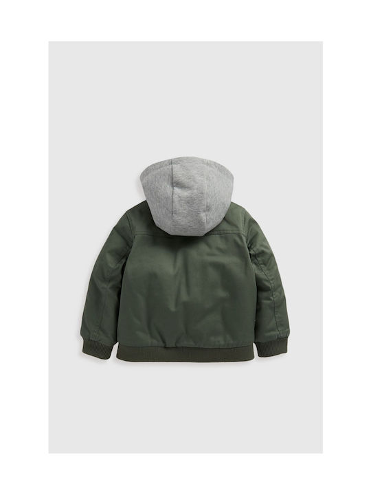 Mothercare Kids Bomber with Hood Haki