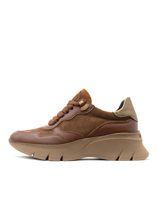 Hispanitas Damen Chunky Sneakers Καφε- Χρυσο