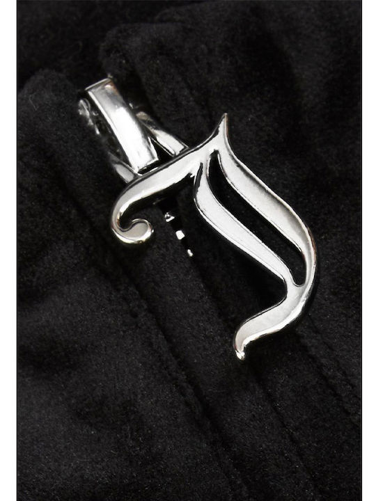Women's Long Sleeve Sweater with Zipper Black