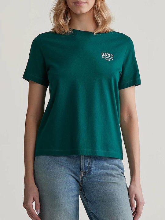 Gant Damen T-shirt Dark Green