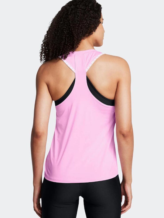 Under Armour Knockout Novelty Women's Athletic Blouse Sleeveless Pink