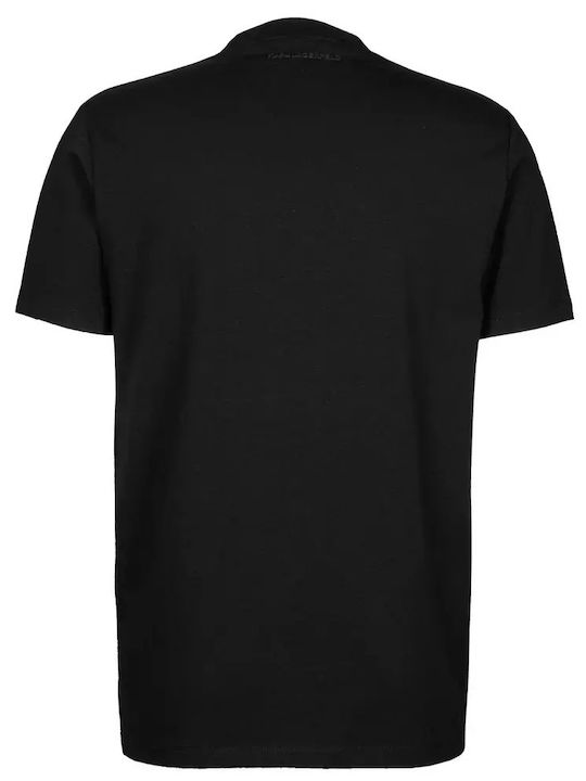 Karl Lagerfeld Crewneck T-shirt Bărbătesc cu Mânecă Scurtă Gold