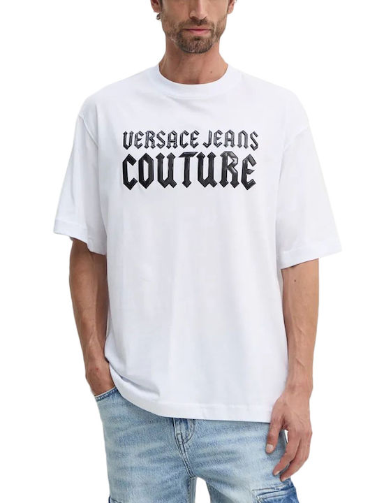 Versace Ανδρικό T-shirt Κοντομάνικο Λευκο-μαυρο