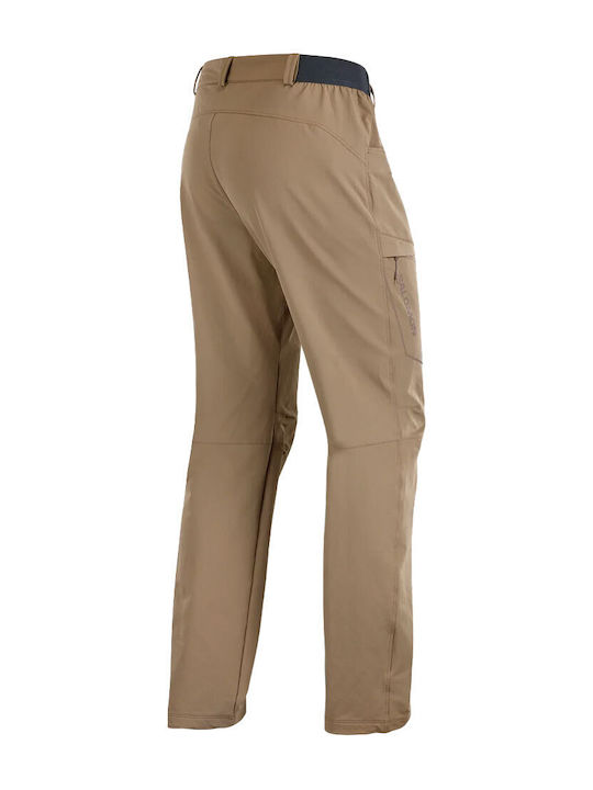 Salomon Wayfarer Warm Bărbați Lung Pantaloni Drumeție Khaki