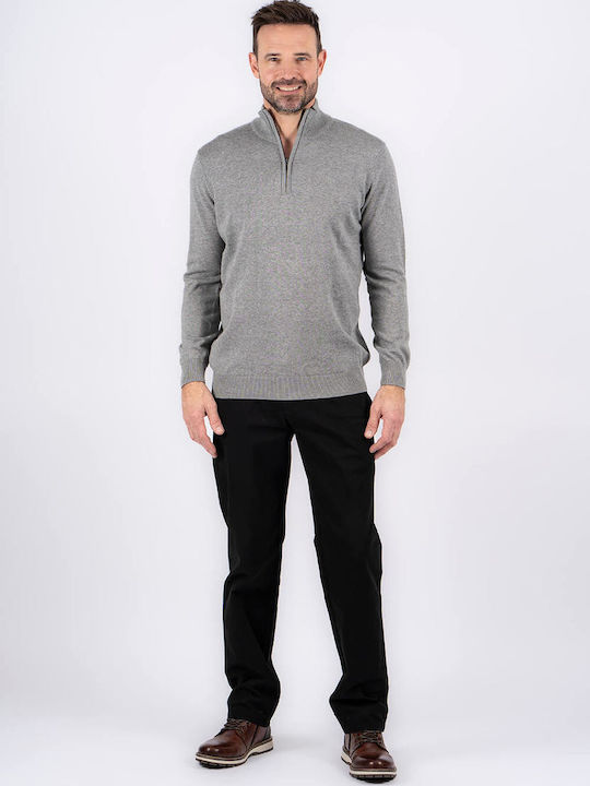 Pre End Men's Blouse Turtleneck Light Gray