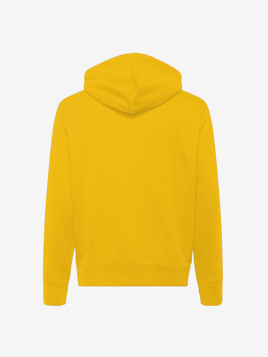 Gant Shield Men's Sweatshirt with Hood and Pockets Yellow