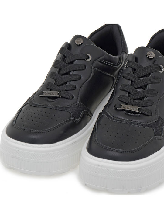 Γυναικεία Flatforms Sneakers Μαύρο Φίδι