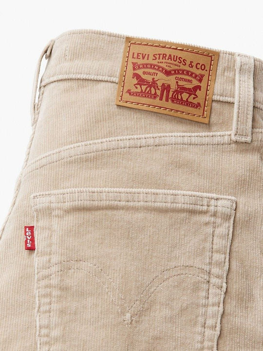 Levi's Ribcage Str Ankle Γυναικείο Υφασμάτινο Παντελόνι Neutrals