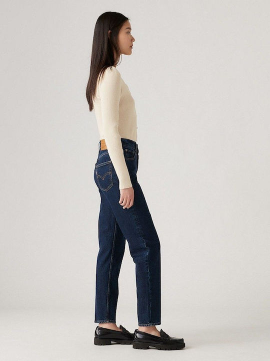 80s Mom Damenjeans in Mom-Passform Med Indigo