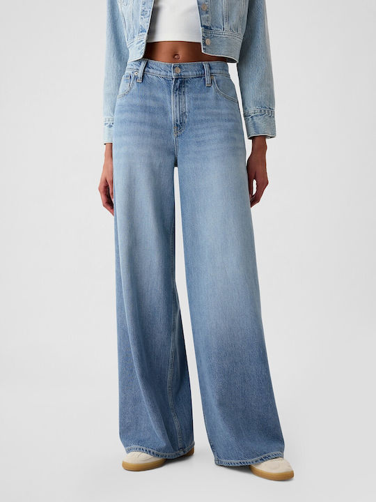 Damenjeans in Weit geschnittener Linie Light Indigo